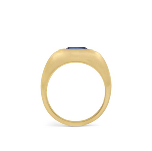 Sapphire Baguette Signet Ring