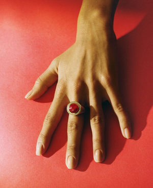 Ruby and Diamond Signet Ring