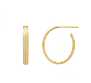 Petite Double Oval Hoops