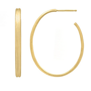 Oversized Double Oval Hoops
