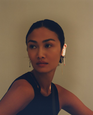 Ruby Chain Earrings