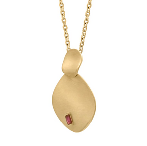 Origin Ruby Baguette Pendant