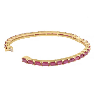 Ruby Baguette Tennis Bracelet