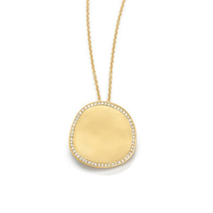 Origin Pendant with Diamond Pavé