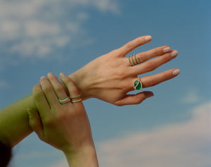 Emerald Coil Ring