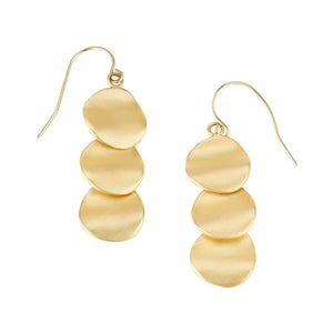 Origin Three Disc Mesh Earrings