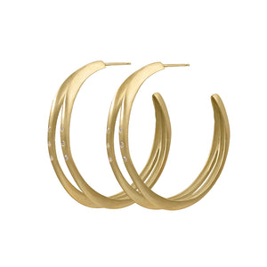 Oversized Double Halo Hoops