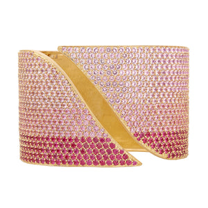 Ombre Rose Hinge Cuff