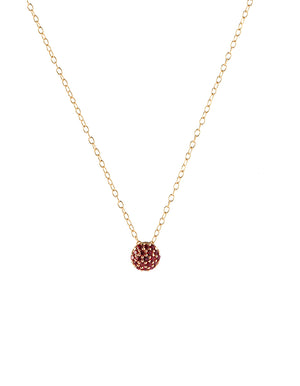 Red Topaz Dot Pendant