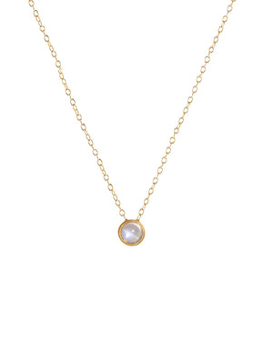 Moonstone Dot Pendant