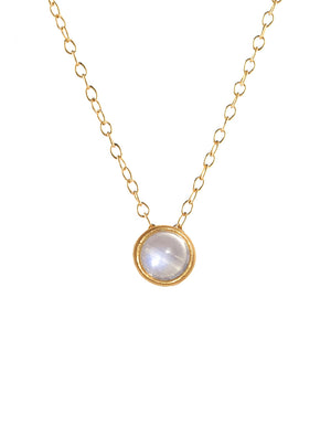 Moonstone Dot Pendant