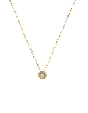 Opal Dot Pendant