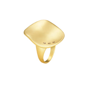 Oversized Origin Ring with Champagne Diamonds