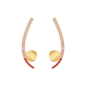 Ombre Rose Ear Cuff