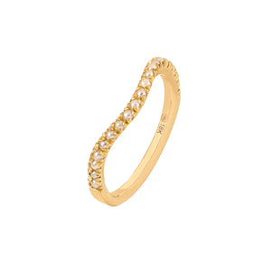 Pearl Wave Stack Ring