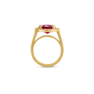 Ruby Halo Ring