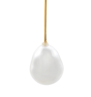 Pearl Wire Drop Earrings