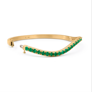 Emerald Wave Bangle