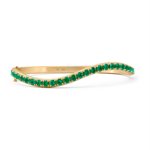 Emerald Wave Bangle