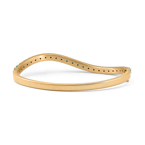 Emerald Wave Bangle