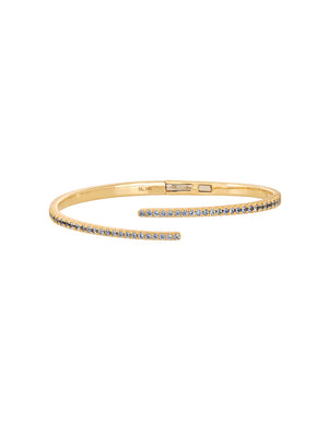 Blue Sapphire Hinge Bangles