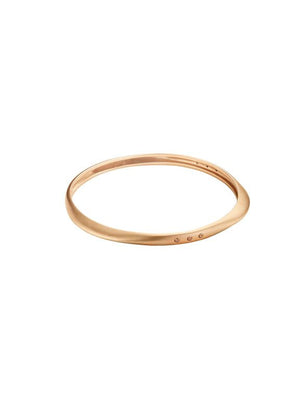 Thick Halo Bangle with Diamonds