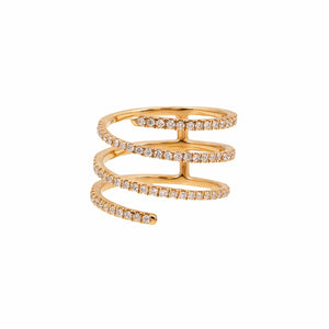 Diamond Coil Ring